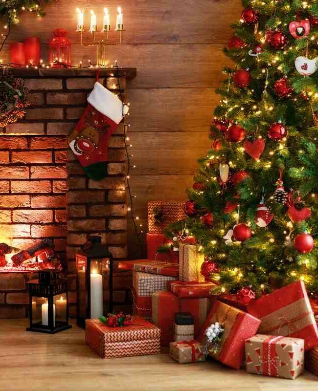 Choinka świąteczna i prezenty