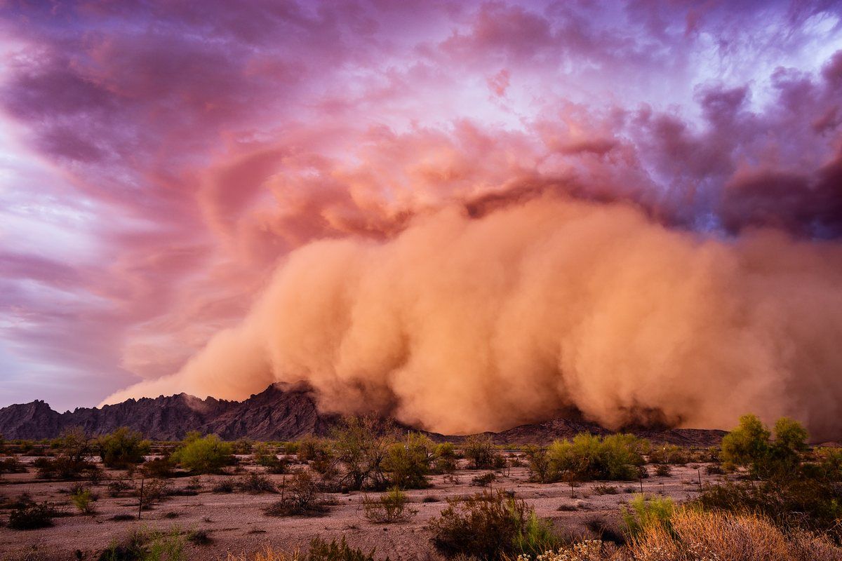 Burza piaskowa nad Arizoną
